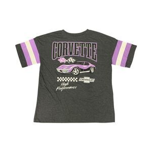 Licensed Ladies Soft Pullover Short Sleeve Varsity Graphic Tee - General Motors